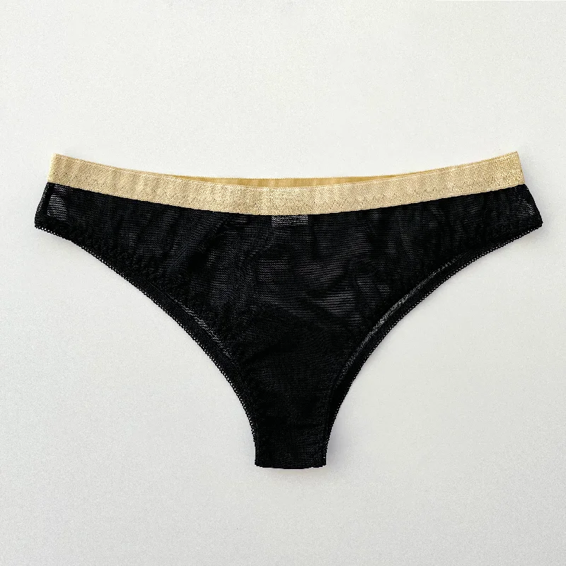 Black mesh panties