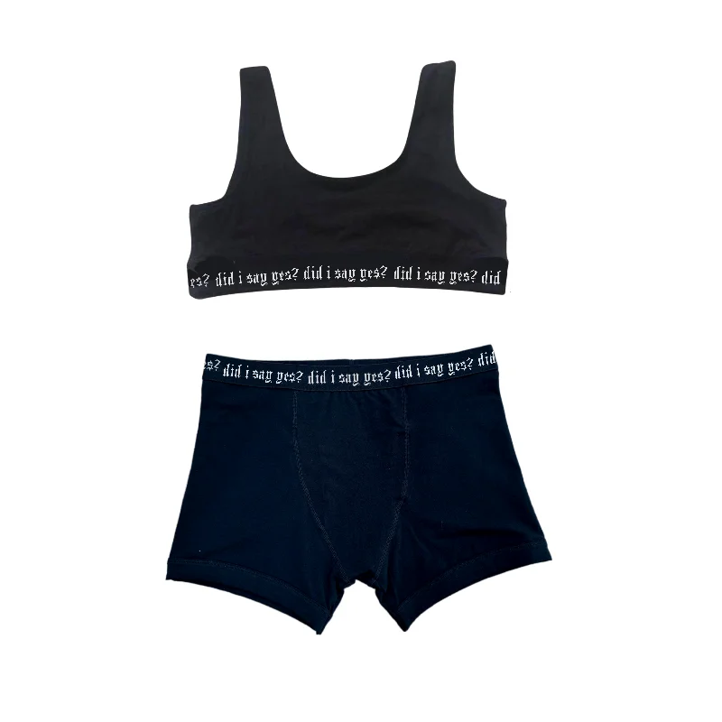 Bra and UNISEX Boxer Brief Mix & Match Set