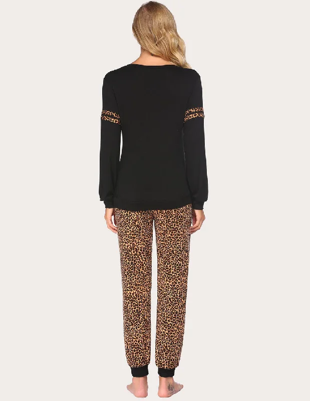 Brown-Leopard Print / L