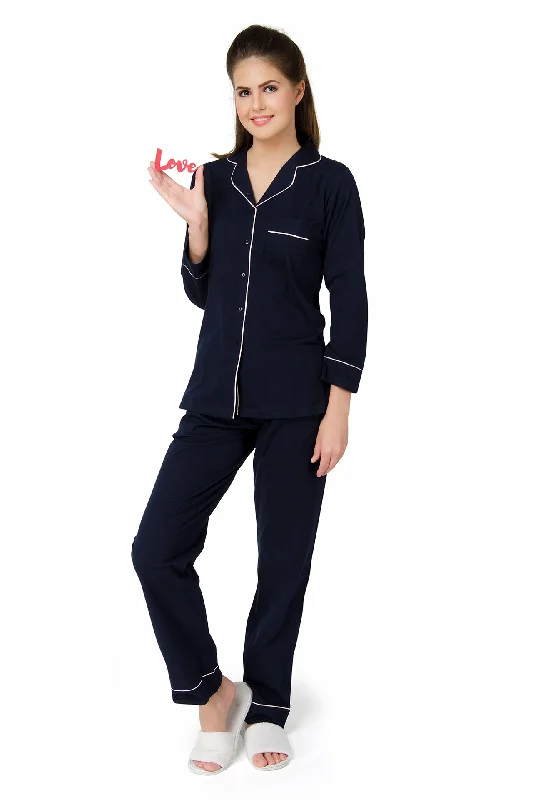 Classic Navy Pyjama  Set