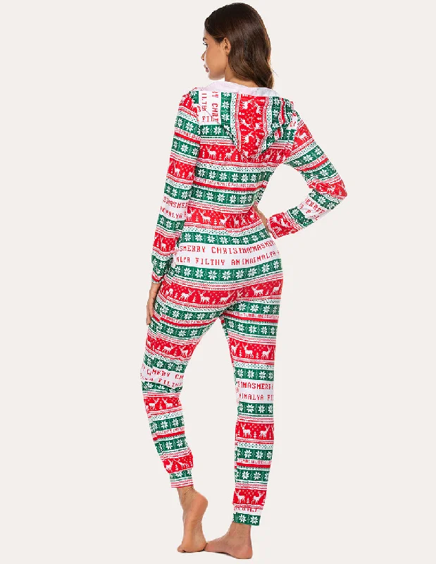 Ekouaer Cozy Hooded Onesies Jumpsuits