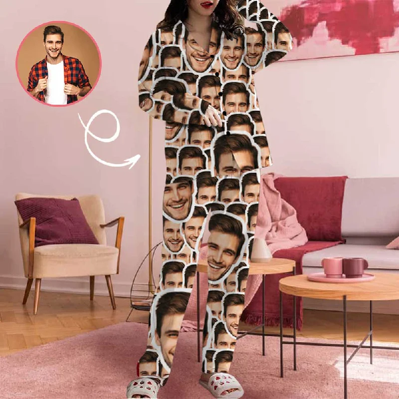 Custom Face All You Women's Long Pajama Set