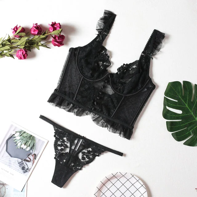 French Couture Lingerie Set