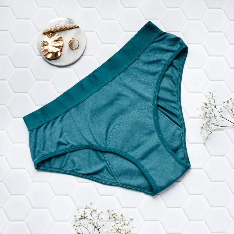 Light blue bamboo fibers period underwear