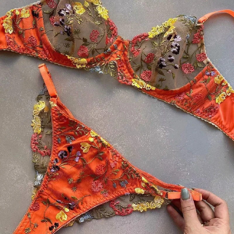 Orange Goddess Lily Set