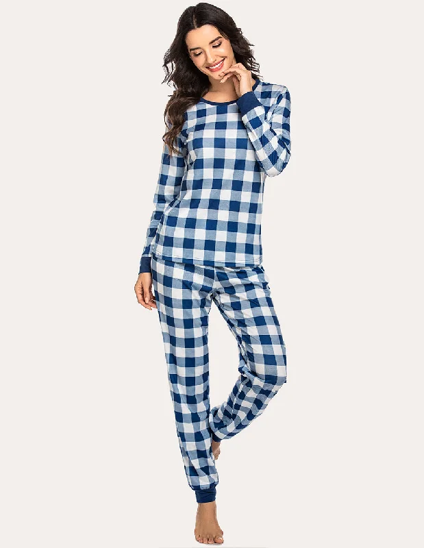 Blue/White Plaid / L