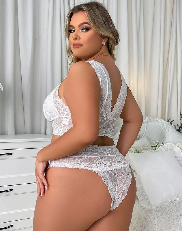 Plus Size Sultry Moments Lace 2 Piece Set