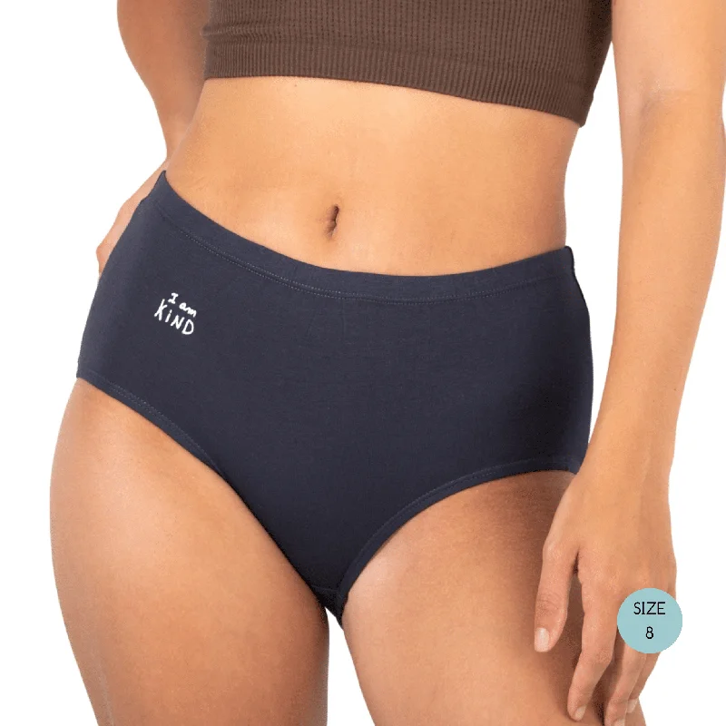 Powerpants Organic Cotton High Waist Brief - Midnight