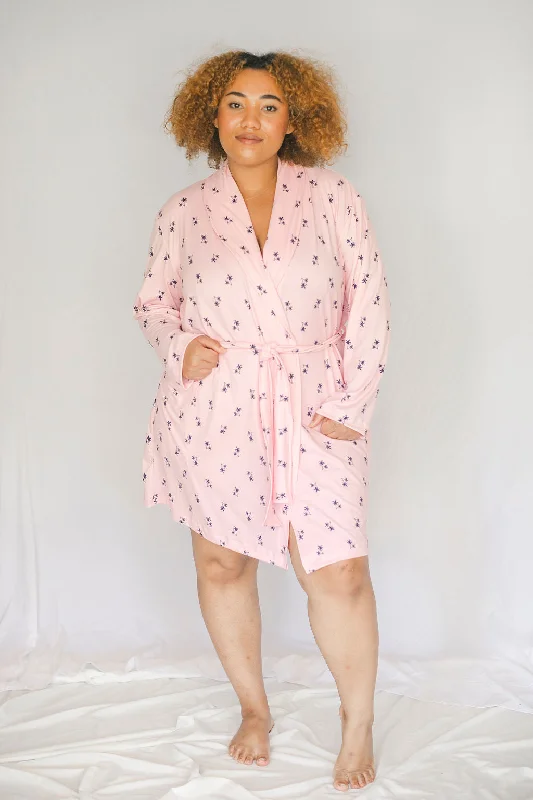 Cozy Pink Palm Robe II