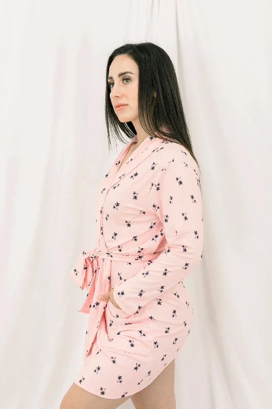 Cozy Pink Palm Robe II