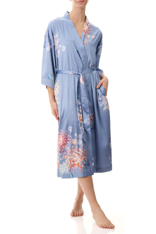 Mid Wrap Gown-Rianna Print