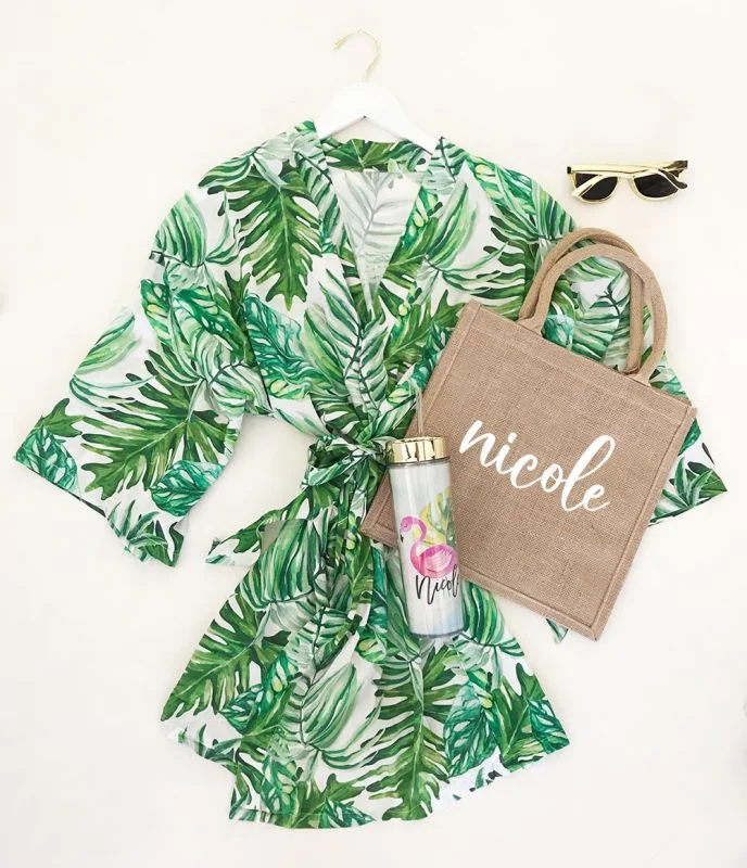 Palm Leaf Cotton Robes