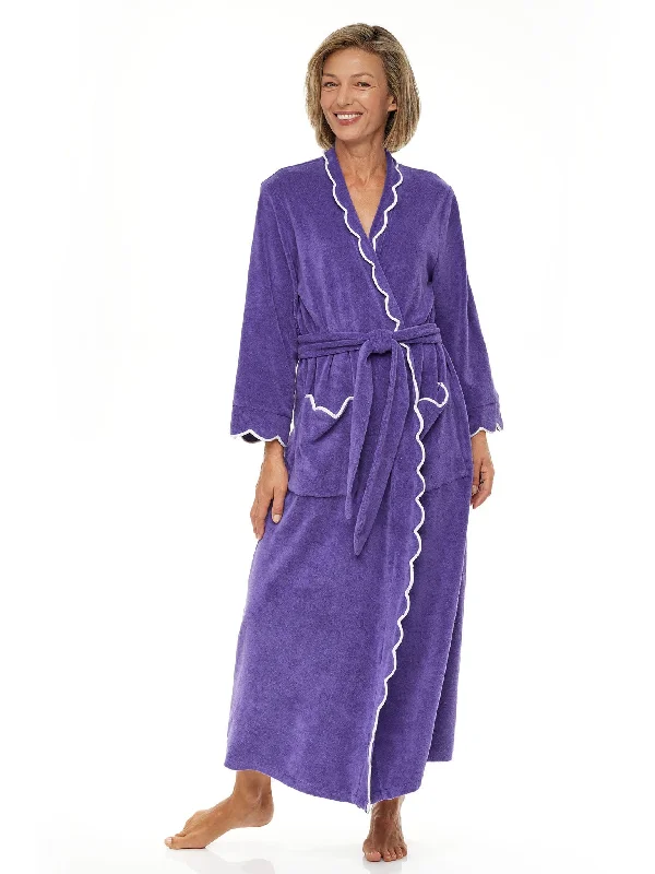 Purple French Terry Robe