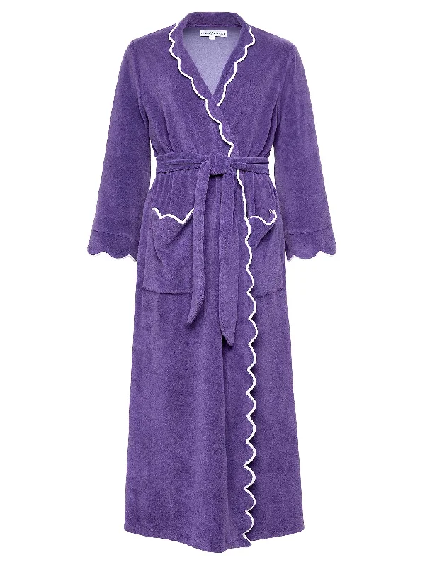 Purple French Terry Robe