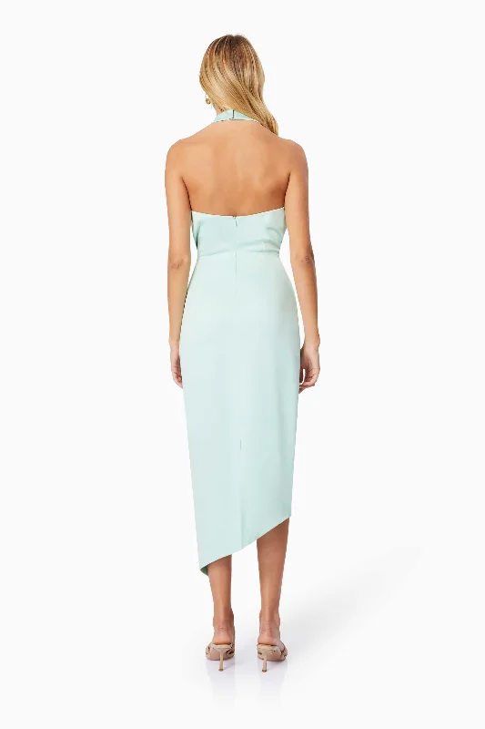 Aria Midi Cocktail Dress in Green