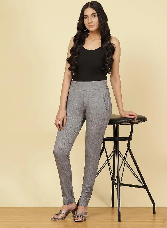 Slate Grey Essential Solid Jeggings