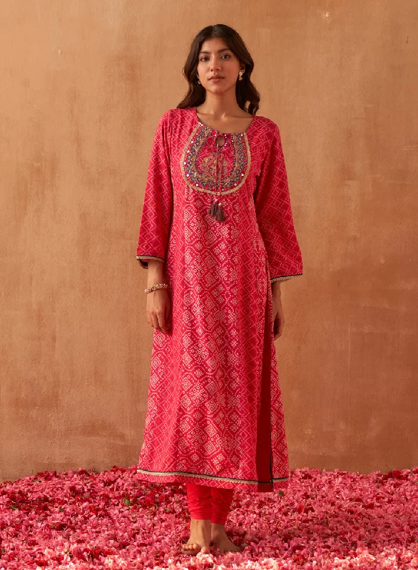 Fuschia Dhaage Collection Printed Kurta