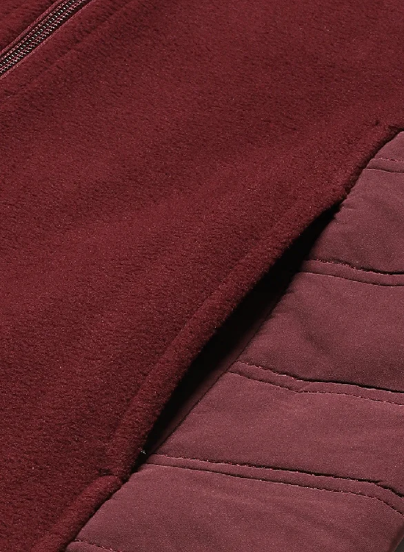 Maroon Fleece Jacket