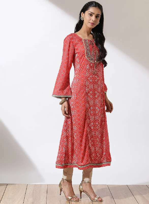 Orange Dhaage Collection Printed Kurta