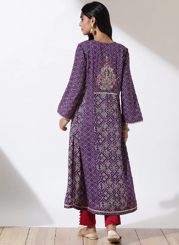 Purple Dhaage Collection Printed Kurta