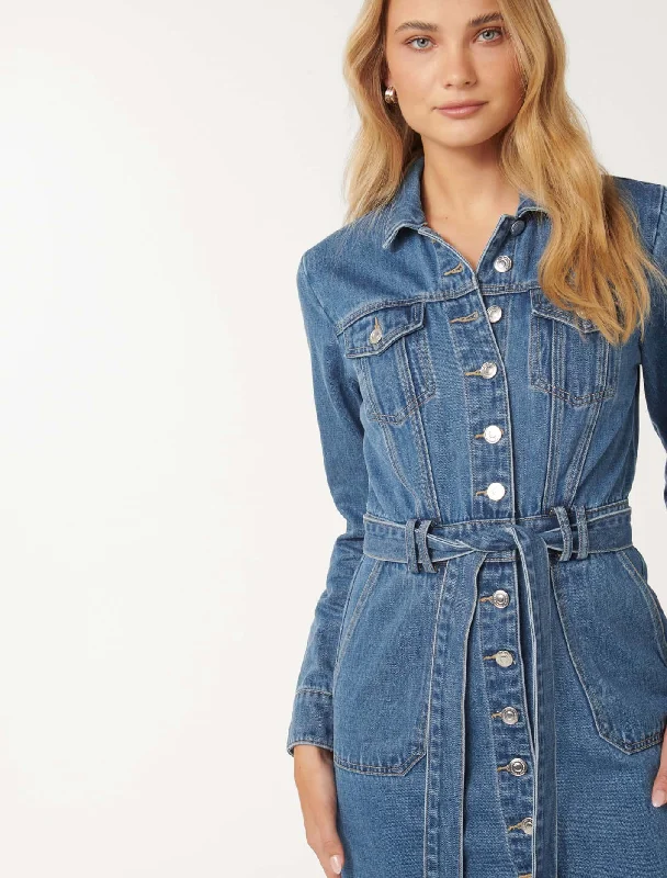 Raelyn Denim Dress