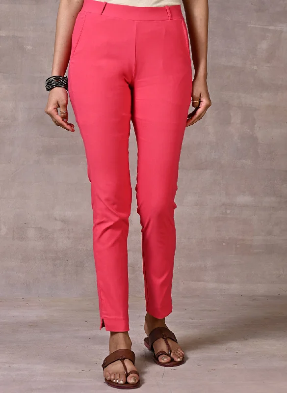 Skin-Fit Pink Jeggings