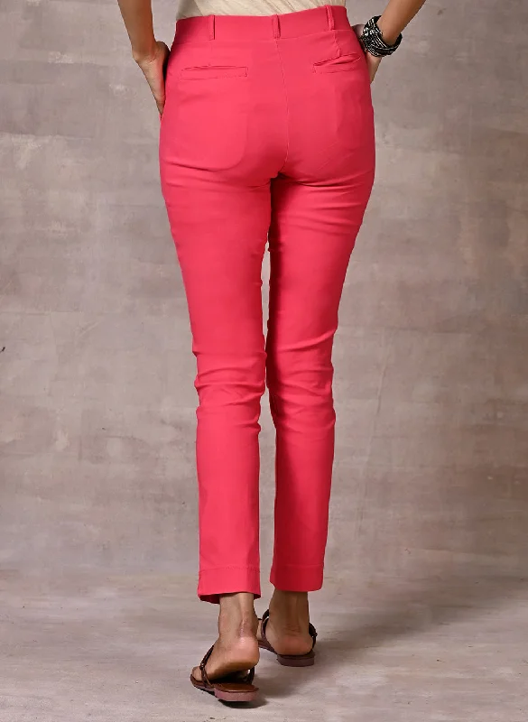 Skin-Fit Pink Jeggings