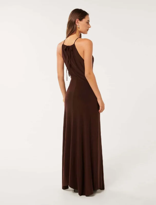 Whitney Gathered Midi Dress