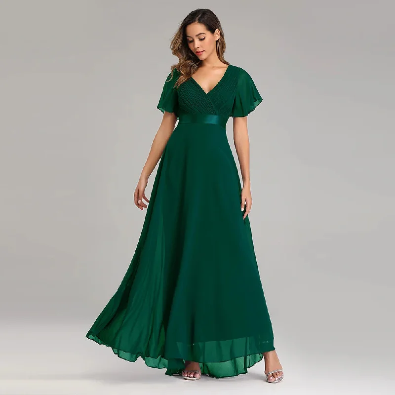 Women's Bridesmaid Fashion Designer Chiffon Dresses (Long)