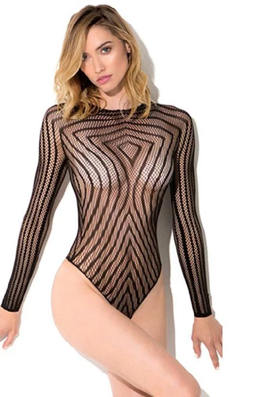 Geo Pattern Knit Bodysuit