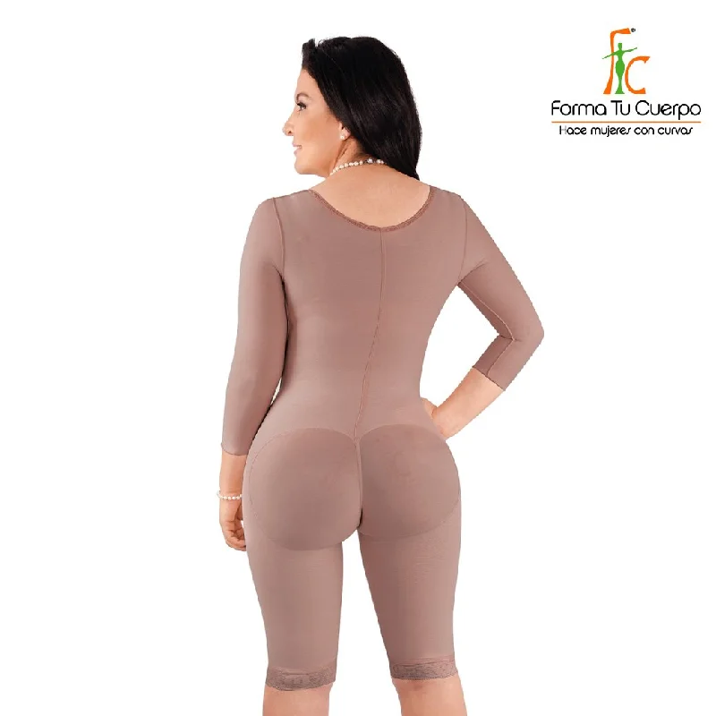 Faja Rodilla con Brasier y mangas largas, control total  (Ref. P-043)