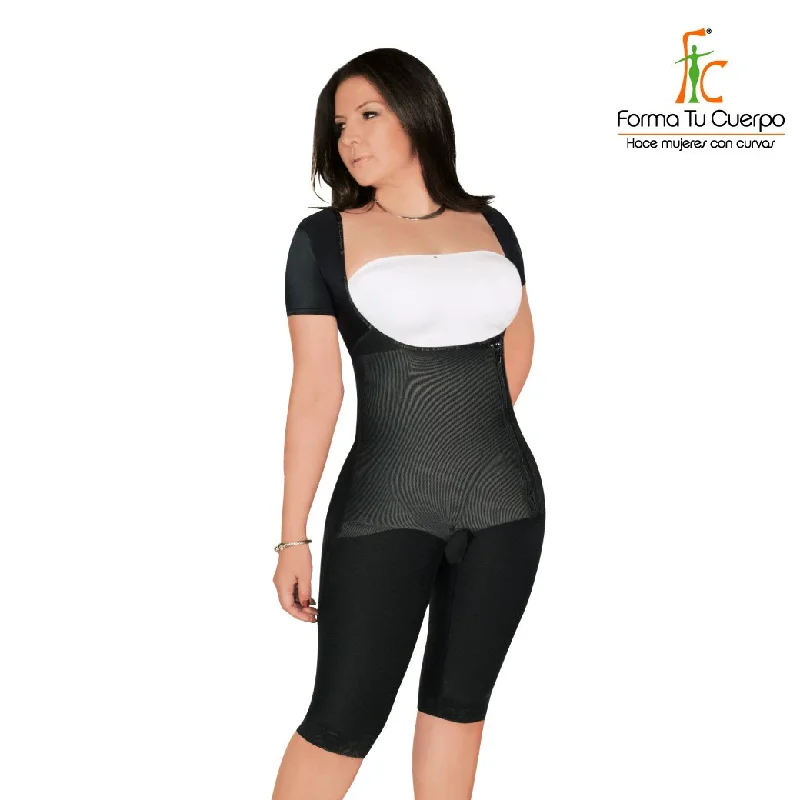 Fajas Colombianas Full­ Length Body Shaper with Arm Sleeves, Full Back Coverage (Ref. O-027)