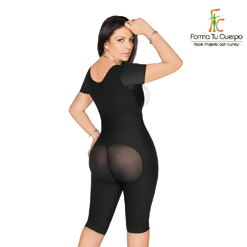 Fajas Colombianas Full­ Length Body Shaper with Arm Sleeves, Full Back Coverage (Ref. O-027)