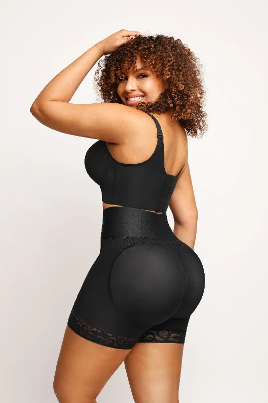 Mid Waist Compression Butt Lift Shaper Shorts