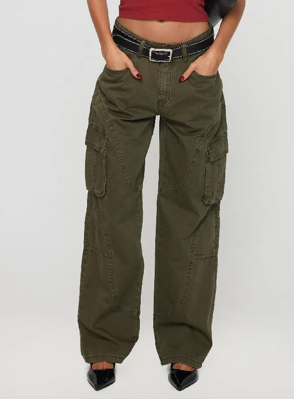 Ahstin Cargo Jeans Green