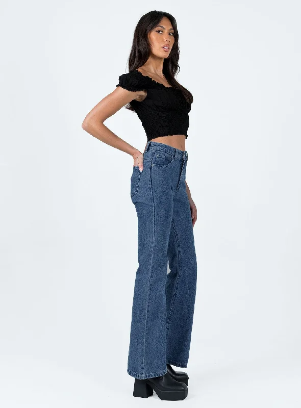 Cabarita Lounge Denim Jeans Dark Wash