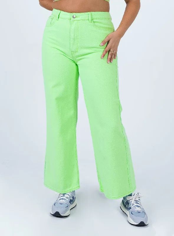 Denver Denim Jeans Lime Green