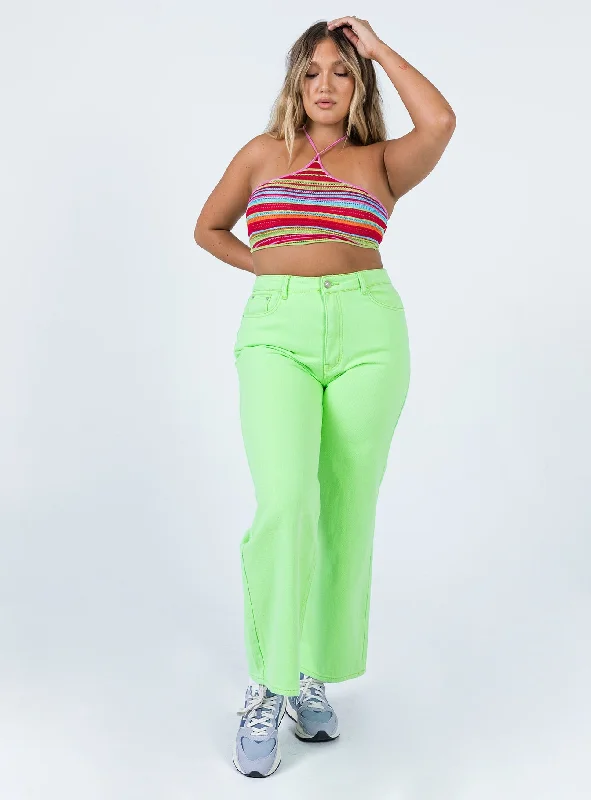 Denver Denim Jeans Lime Green