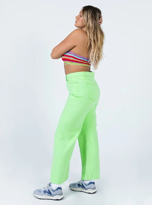 Denver Denim Jeans Lime Green