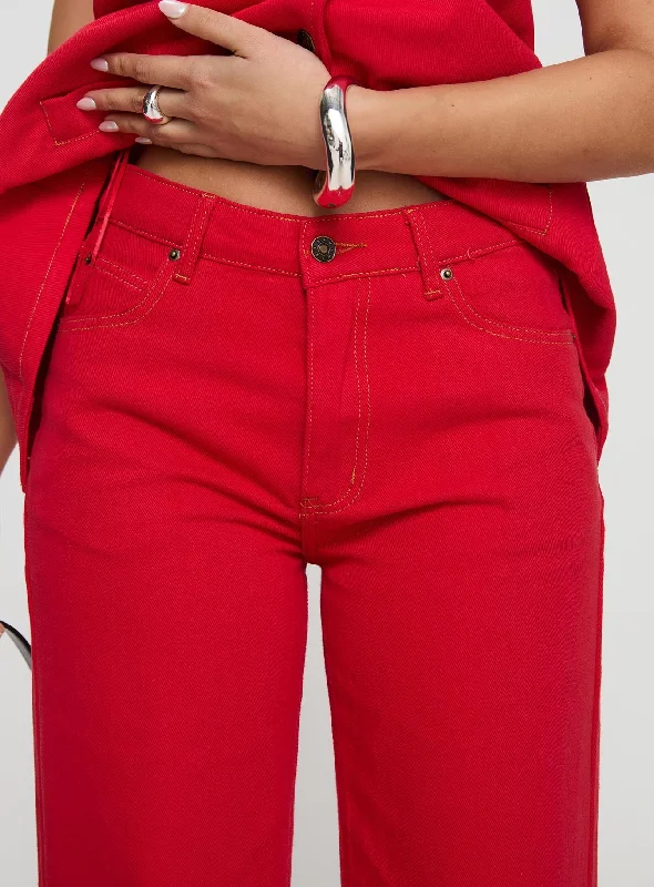 Top Model Jeans Red