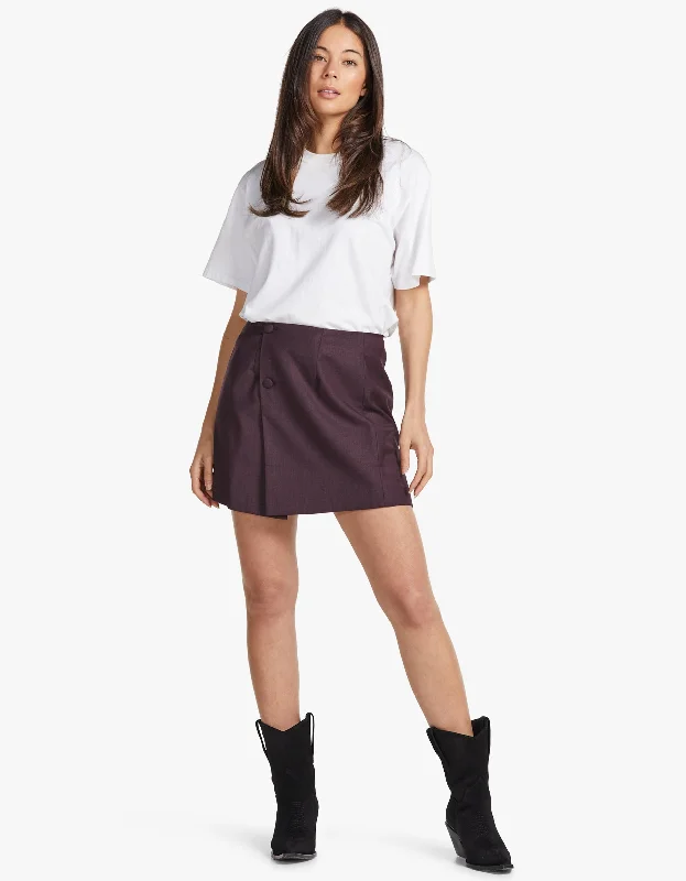 003 Skirt - Aubergine