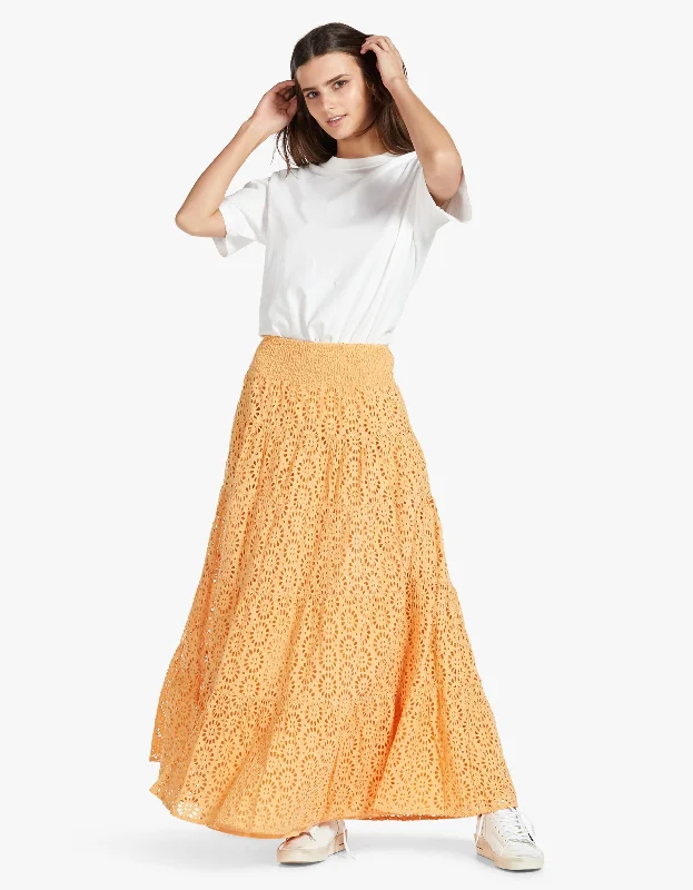 Mazie Skirt - Light Tangerine