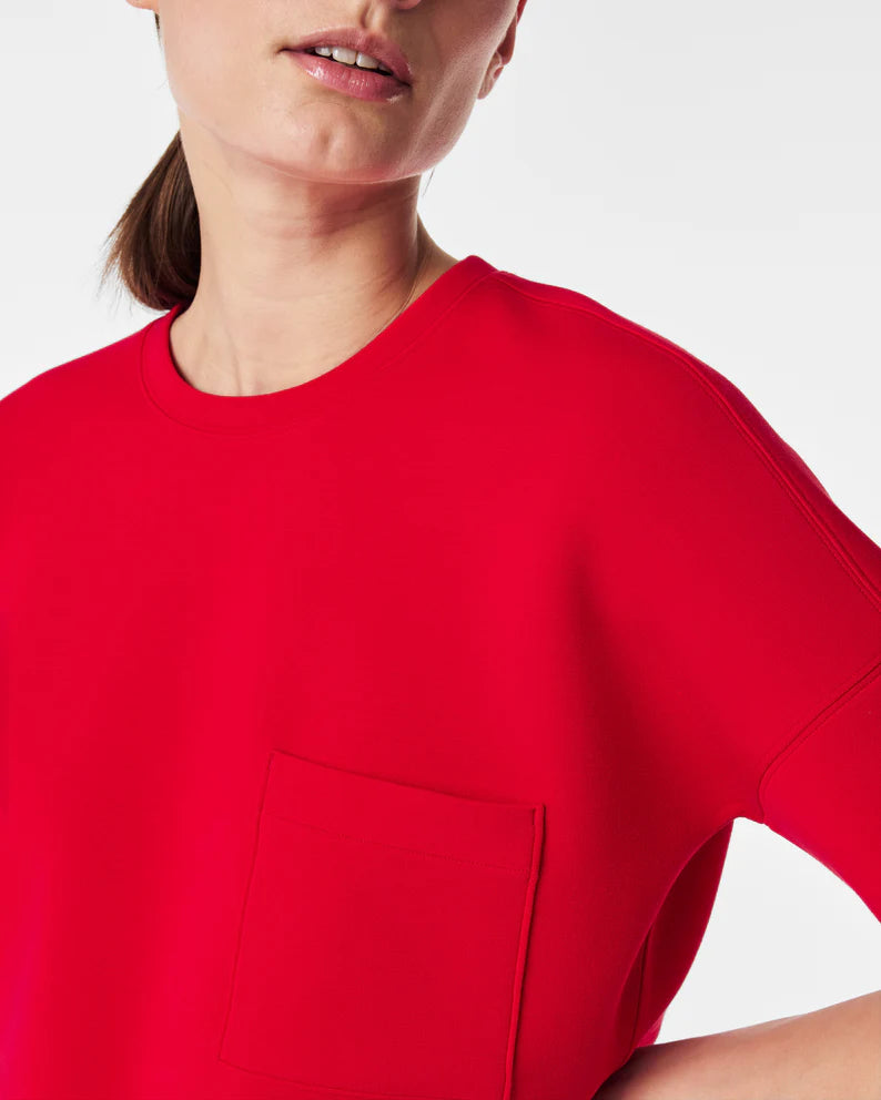 AirEssentials Cropped Pocket Tee - Spanx Red