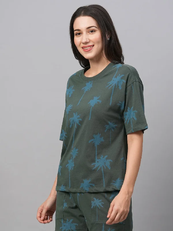 Women's Moss Cotton Regular Fit Tshirt