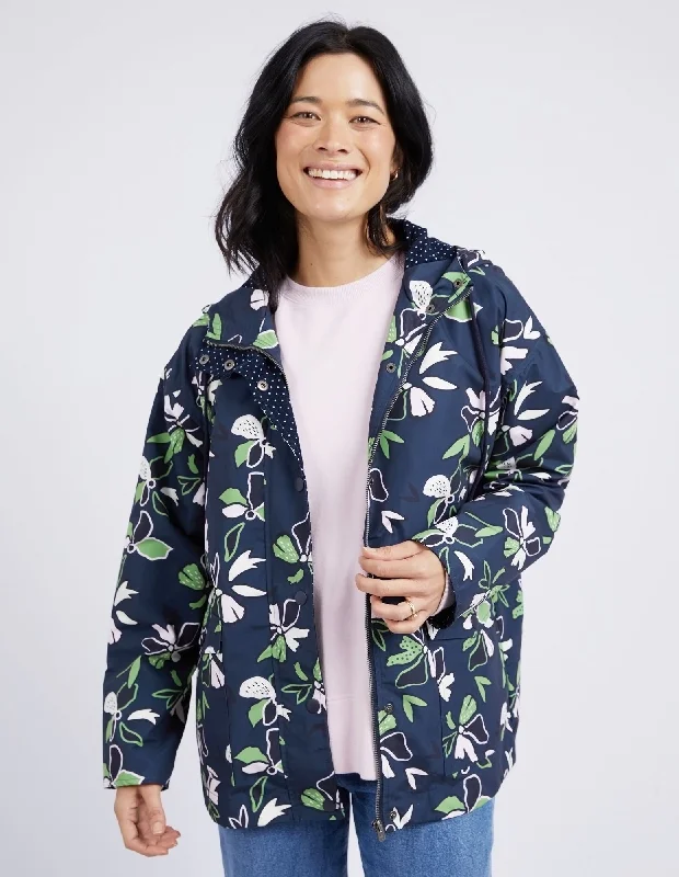 Elm Idyll Floral Raincoat