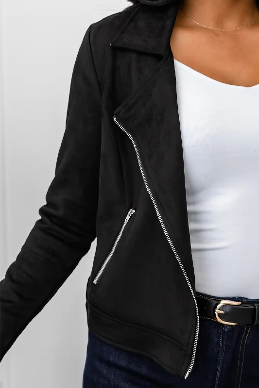 Emilia Moto Jacket Black