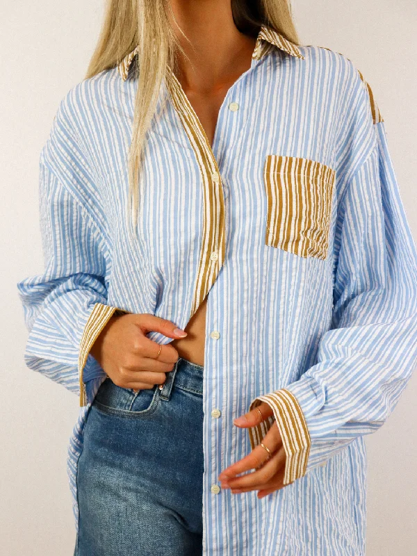 WYATT STRIPE BLOUSE