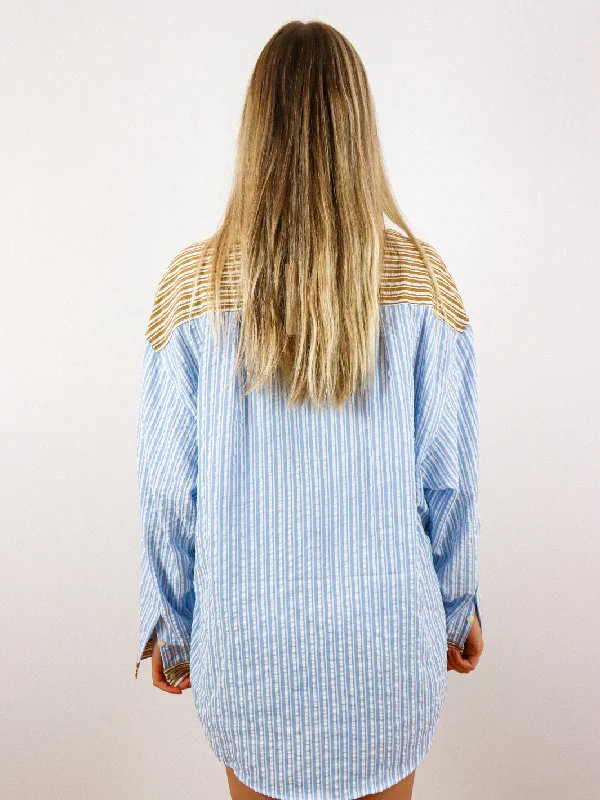 WYATT STRIPE BLOUSE