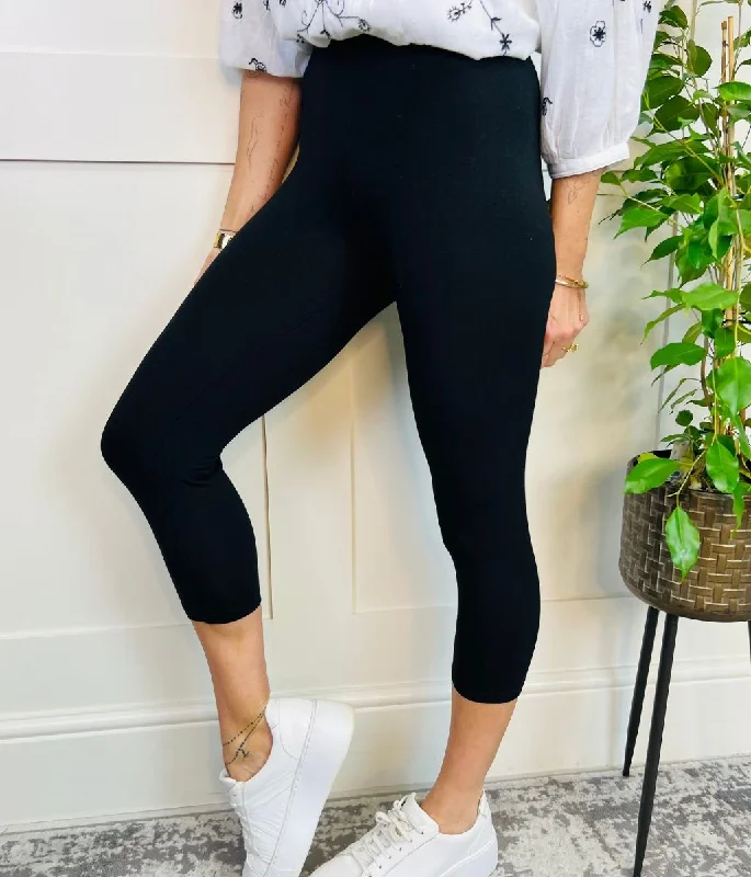 Black Cropped Legging