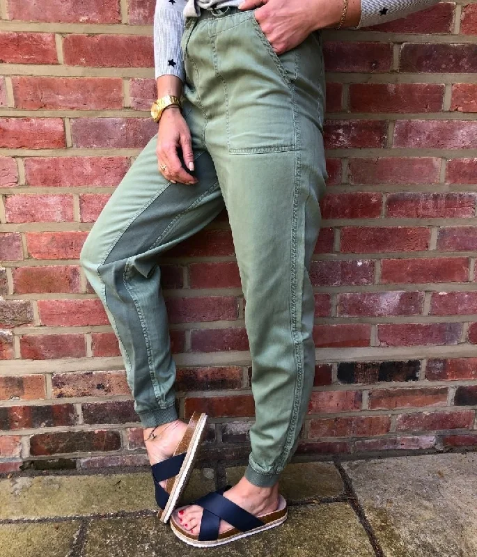 Green Tencel Joggers